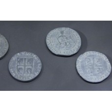 Coins, James II of Aragon, cross, sun symbol